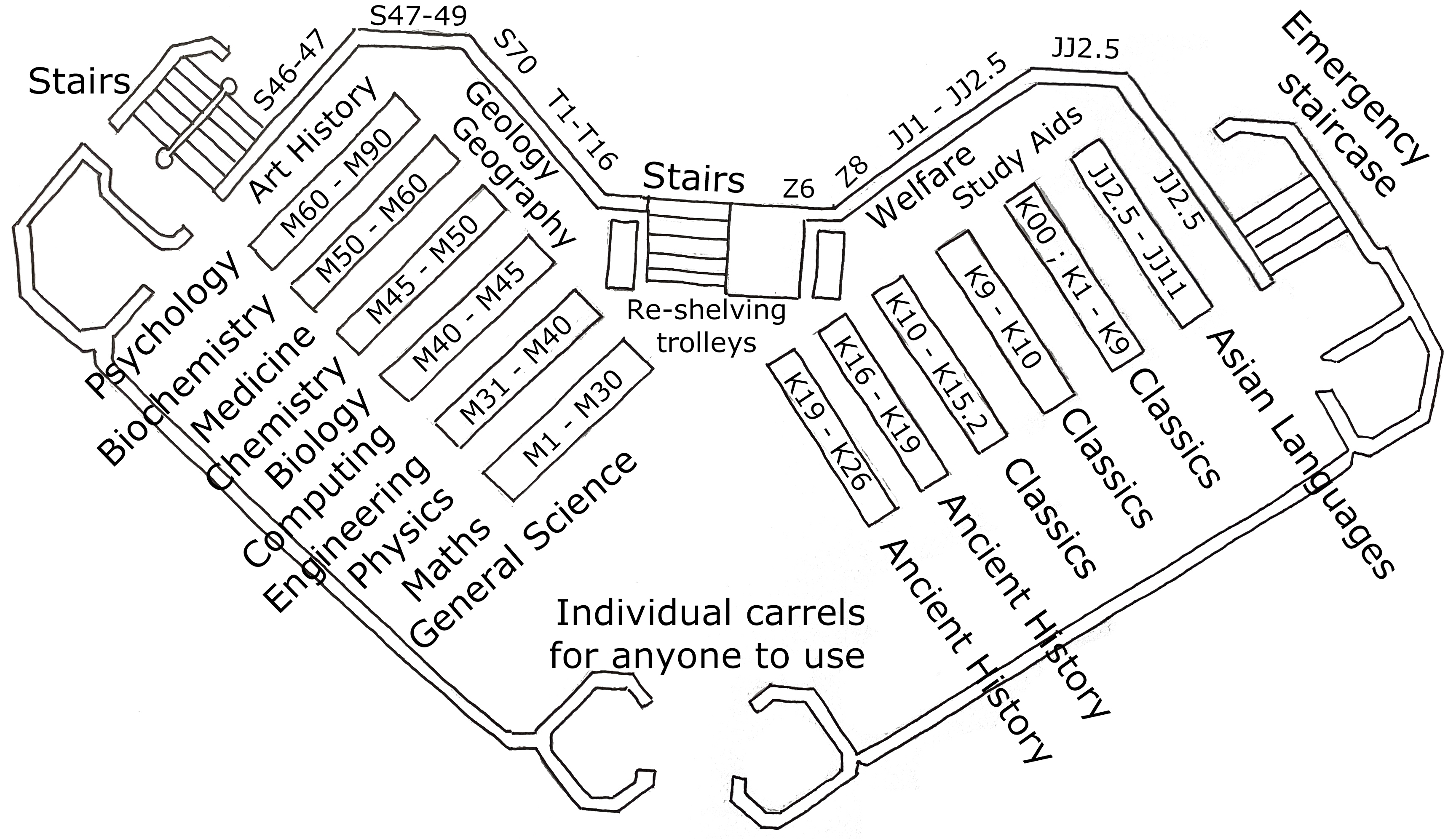 Lower Level Map